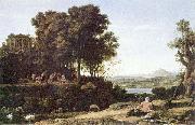 Claude Lorrain Landschaft mit Apollo, den Musen und einem Flubgott Germany oil painting artist